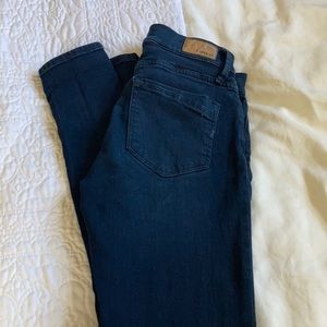 Express dark wash skinny jeans 4short